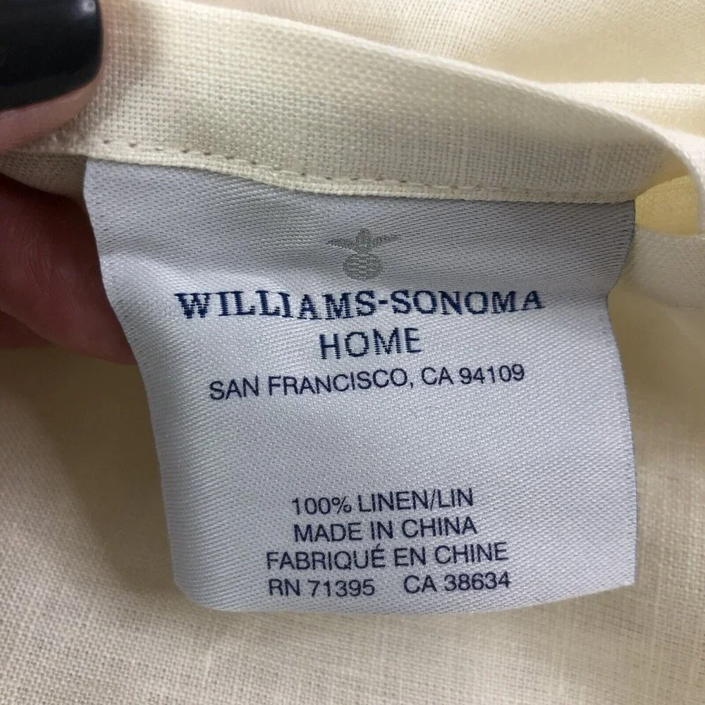 Williams Sonoma Home Signature Linen Sheeting Collection King Sham 36
